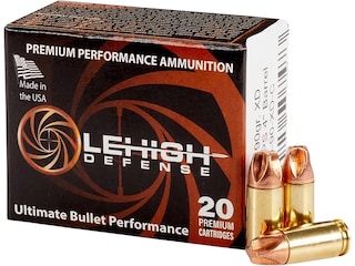 Lehigh Defense XD Ammunition 9mm Luger 90 Grain Xtreme Defense Lead Free Box of 20