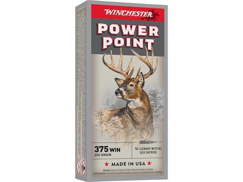 Winchester Super-X Ammunition 375 Winchester 200 Grain Power-Point Box of 20