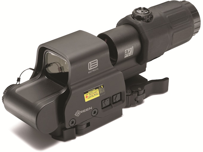 EOTech EXPS2-0 Holographic Hybrid Sight II 68 MOA Circle with 1 MOA Dot Green Reticle with G33 3X Magnifier and Switch to Side QD mount Matte Black