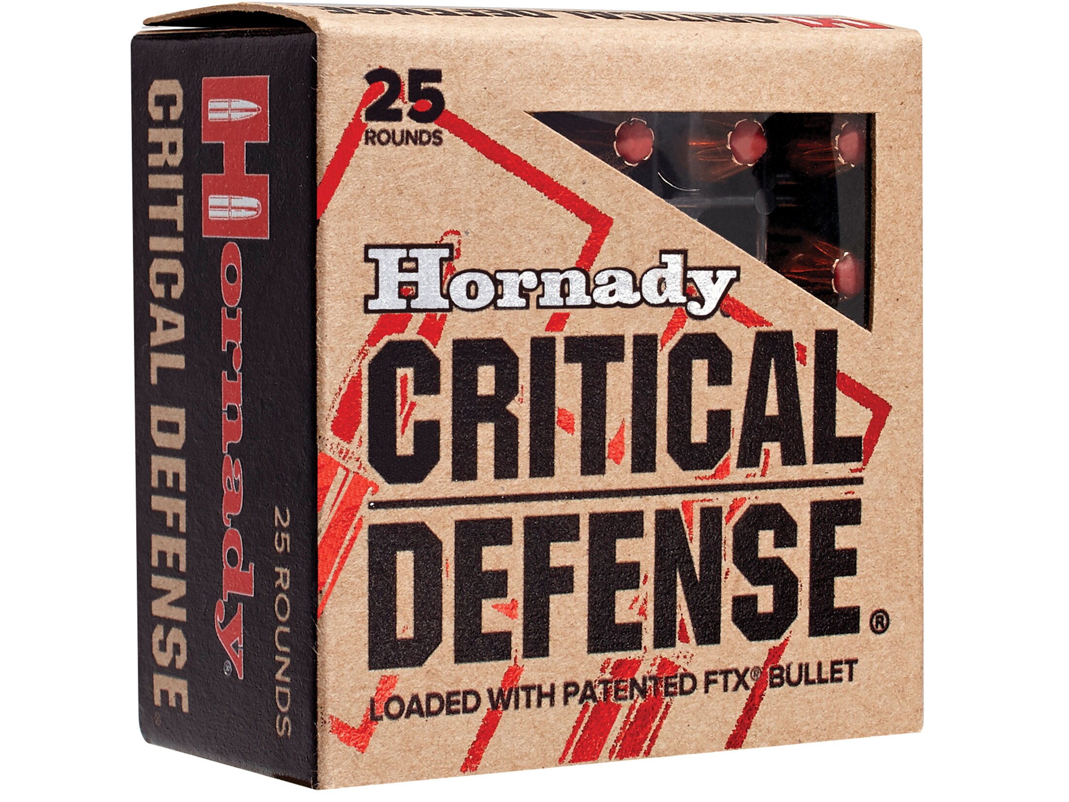 Hornady Critical Defense 9mm Luger Ammo 115 Grain Hornady FTX Polymer