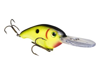 Strike King KVD 1.5 Flatside Crankbait – Esca Da Pesca, Immersione 8 Piedi, Chartreuse Perch - 2