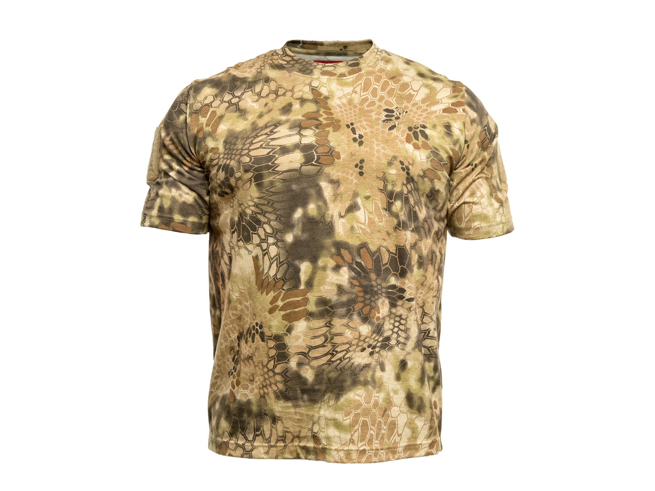 Kryptek Men's Stalker Short Sleeve T-Shirt Cotton Highlander Camo