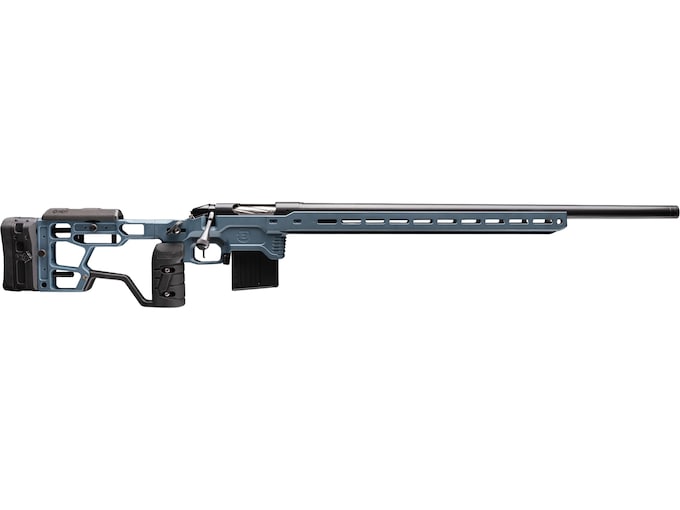 Bergara Competition Elite Bolt Action Rifle 6mm GT 26" Graphite Black Threaded Barrel Titanium Blue Frame Titanium Blue Chassis