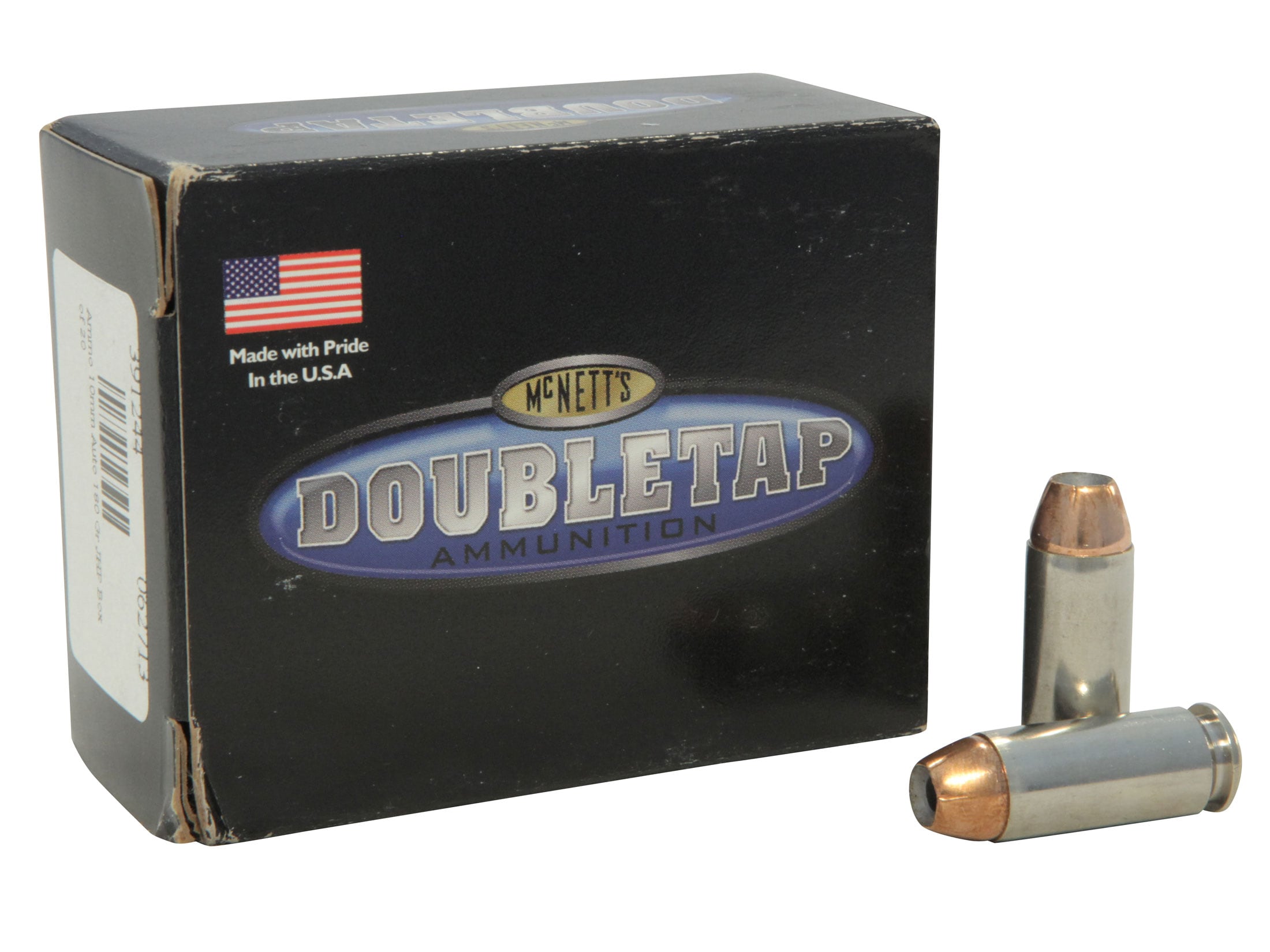 Doubletap Ammo 10mm Auto 180 Grain Nosler Jacketed Hollow Point Box of