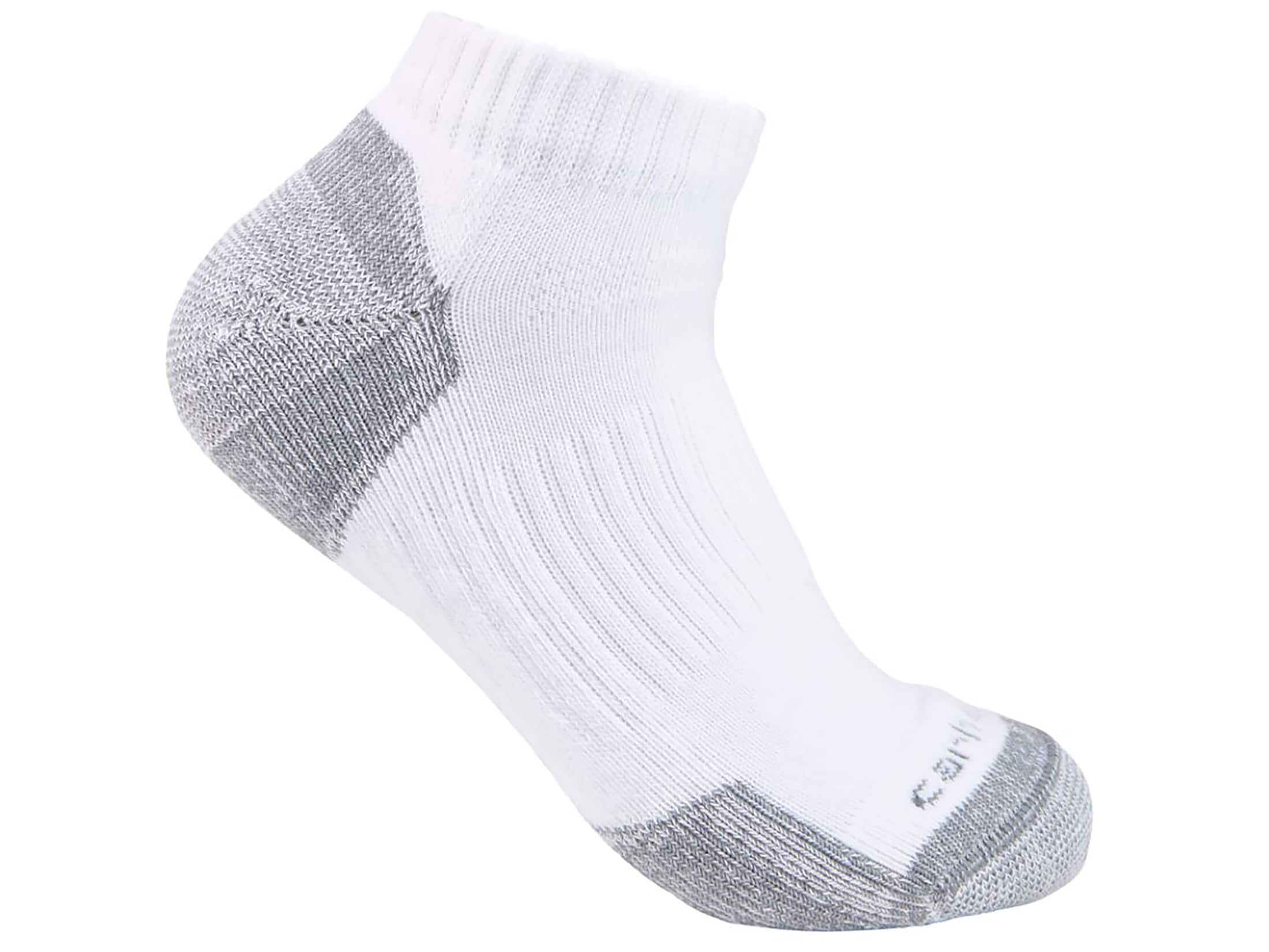 Carhartt Men's Lightweight Low Cut Socks White Large 3 Pack