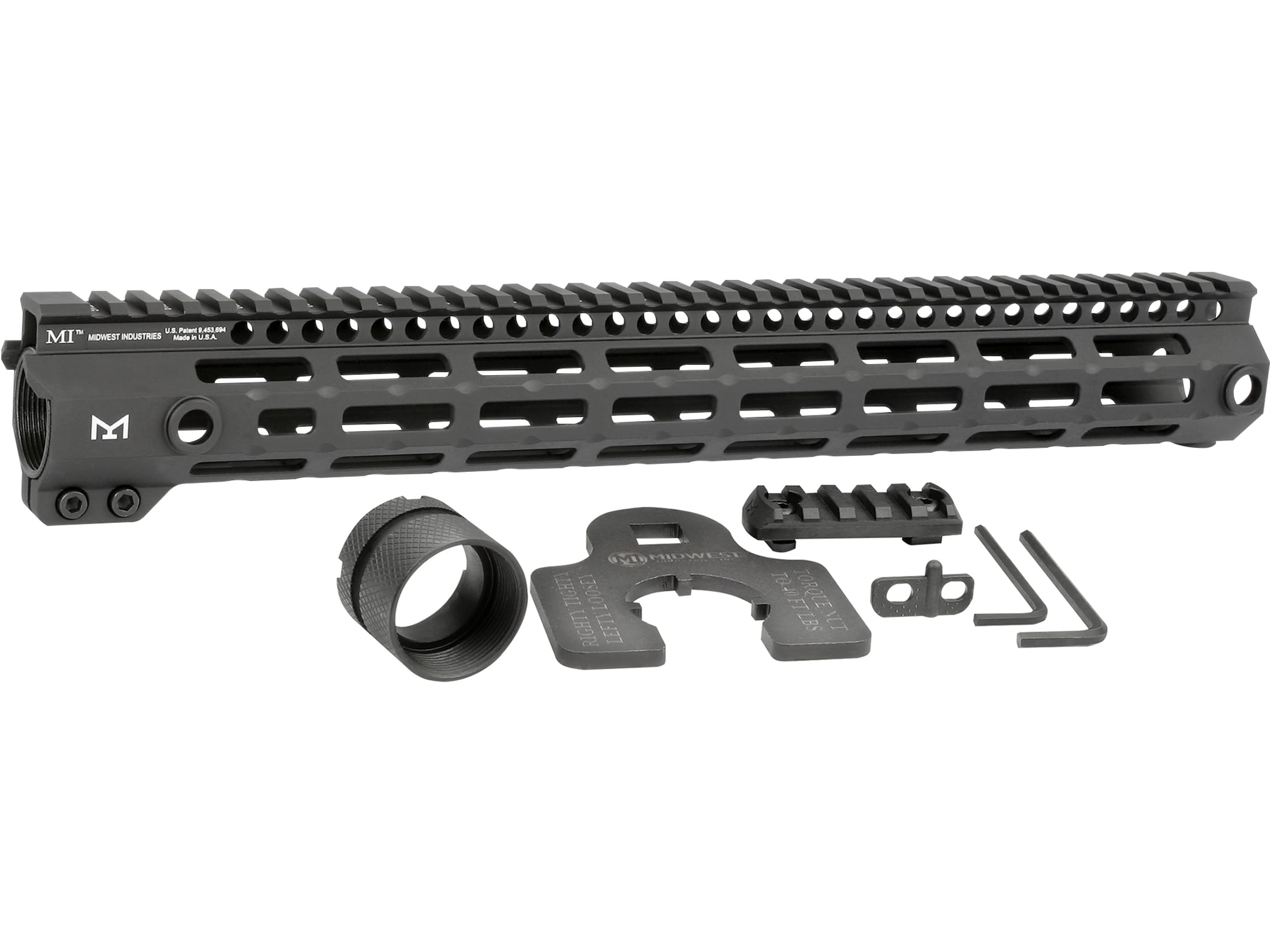 Midwest industries g4m ar 15 m lok handguard 14 black