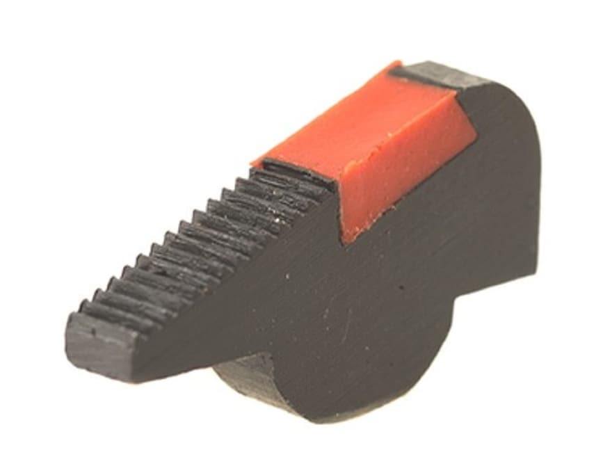 Smith, Wesson Revolver Pinned Front Sight Black Serrated Ramp Red Ramp