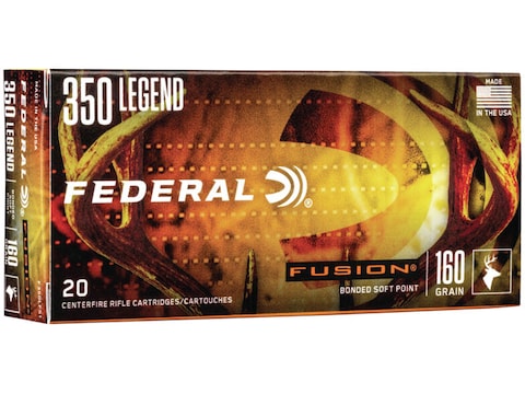 Federal Fusion Ammunition 350 Legend 160 Grain Bonded Spitzer Boat Tail Box of 20