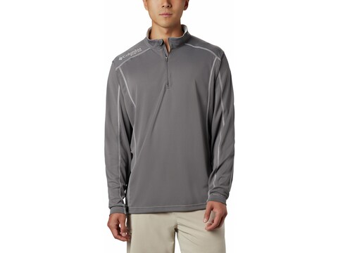 Columbia Men's PFG Low Drag 1/4 Zip Long Sleeve Shirt Polyester