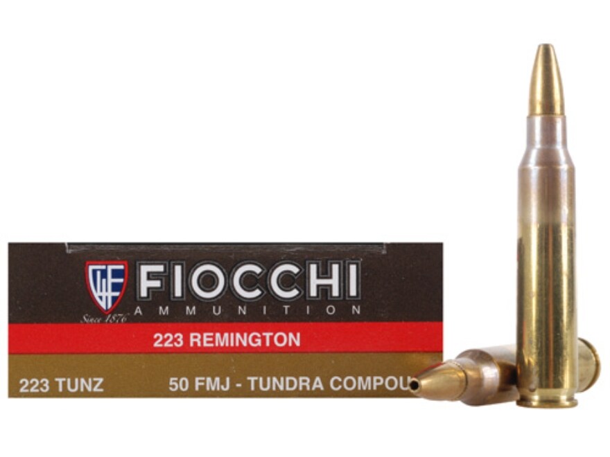 Fiocchi Tundra Ammo 223 Remington 50 Grain Full Metal Jacket Lead-Free