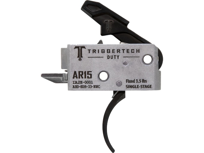 TriggerTech Duty AR-15 Single Stage Trigger Curved Black