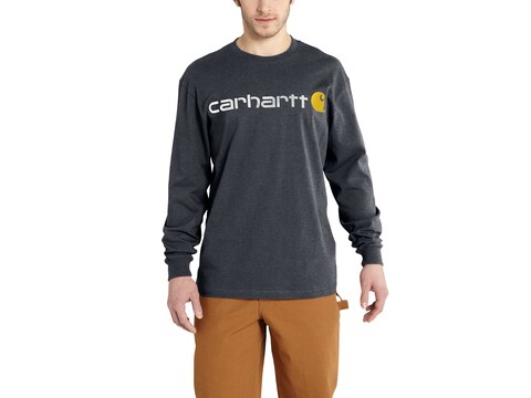 Carhartt Men's Signature Logo Long Sleeve T-Shirt