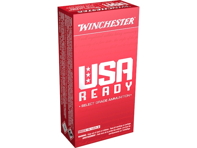 Winchester USA Ready 9mm Luger Ammo 115 Grain Full Metal Jacket Case of 500 (10 Boxes of 50)