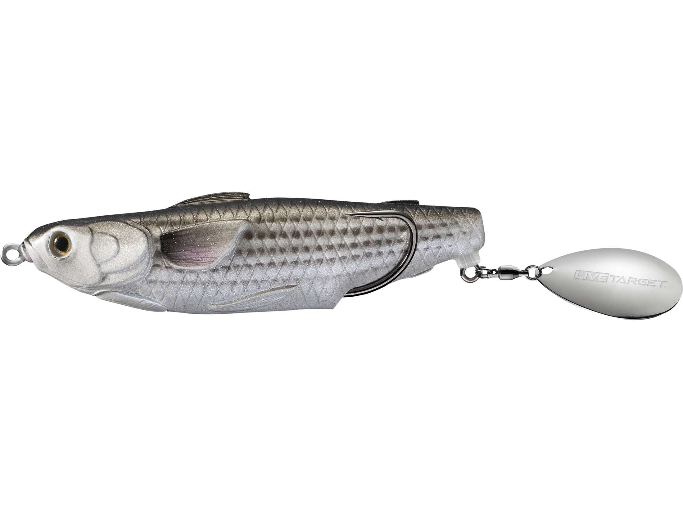 LIVETARGET Mullet Commotion 4 Topwater Natural/Black