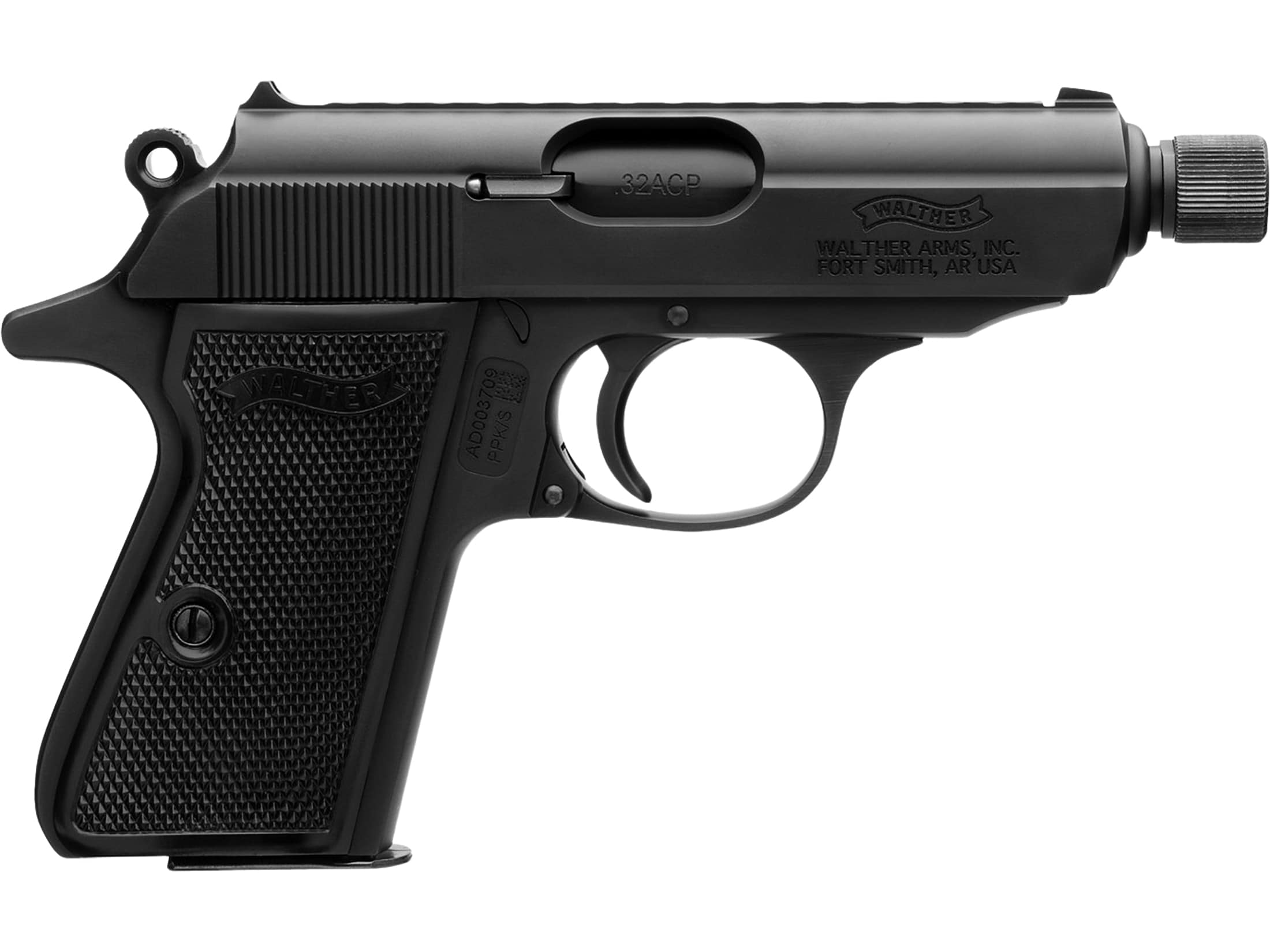 Walther PPK/S SD 32 ACP Pistol 3.3 Barrel 7+1-Round Black