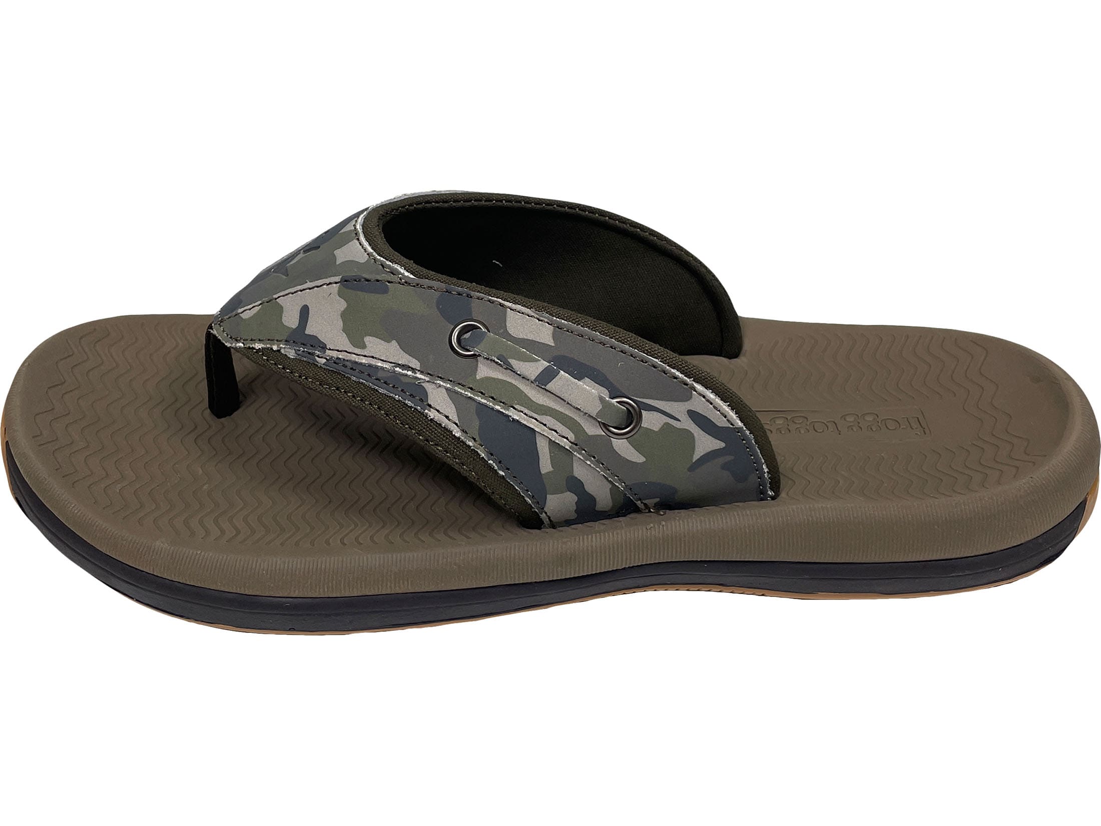 Frogg Toggs Boardwalk Sandals Rubber/ Synthetic Woodland Camo Men's 9