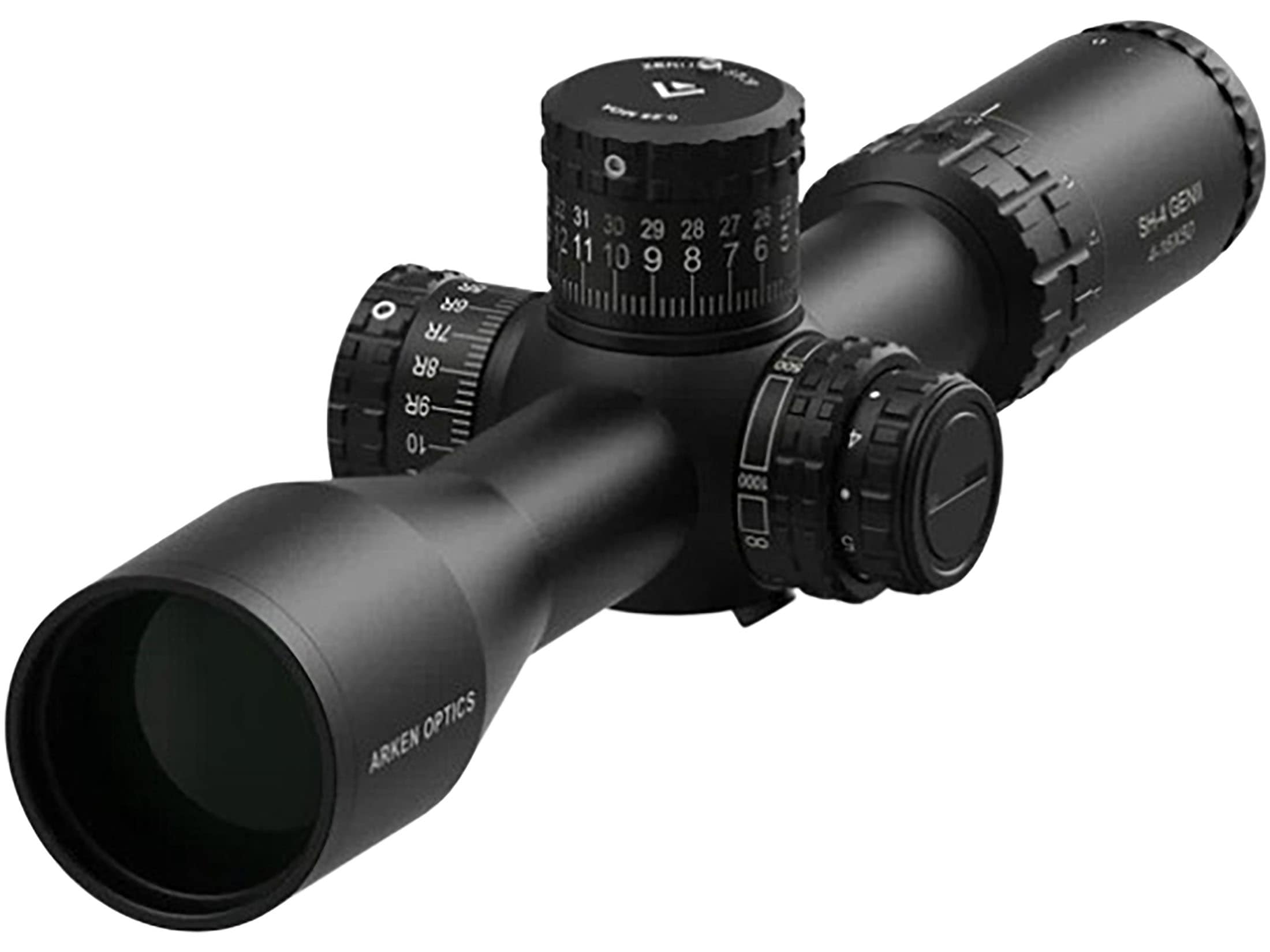 Arken Optics SH-4 Gen 2 Rifle Scope 34mm Tube 4-16x 50mm Illuminated MIL VHR Reticle Matte Black