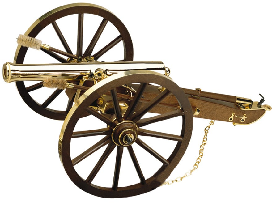 Traditions Napoleon III Black Powder Cannon 69 Cal 14.5 Gold Barrel