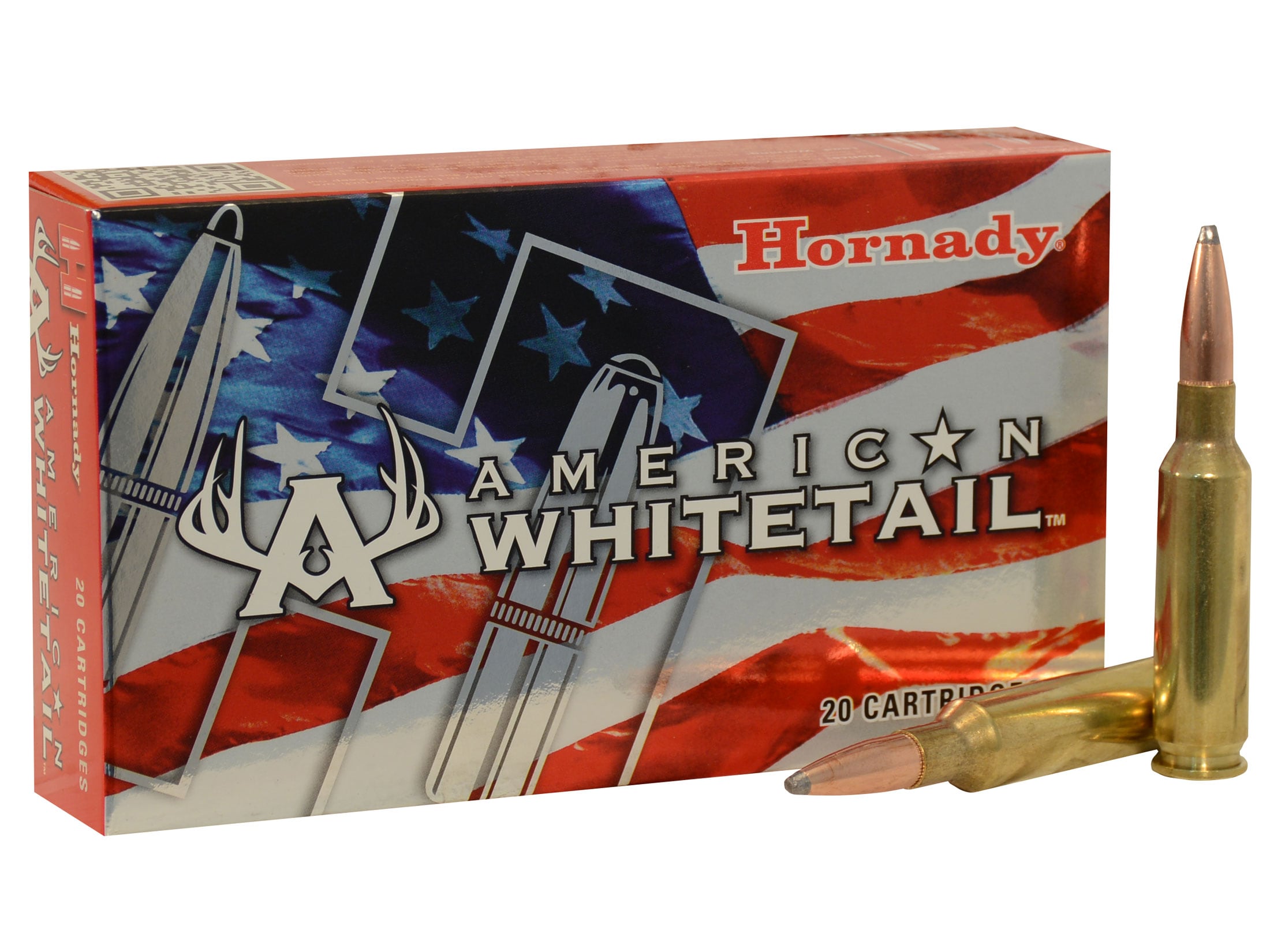Hornady American Whitetail Ammunition 6.5 Creedmoor 129 Grain Interlock Spire Point Box of 20