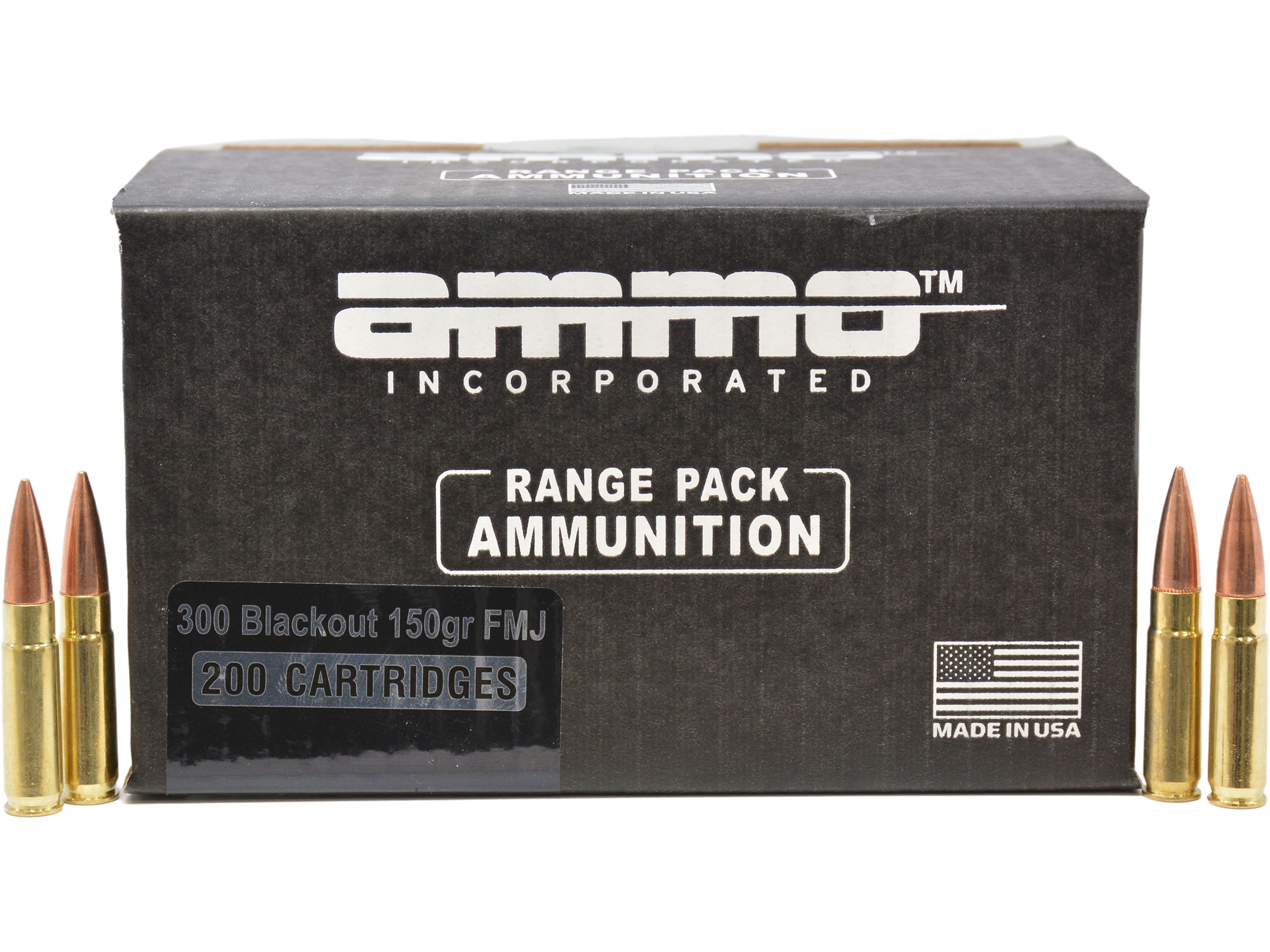 Ammo Inc. Ammunition 300 AAC Blackout 150 Grain Full Metal Jacket