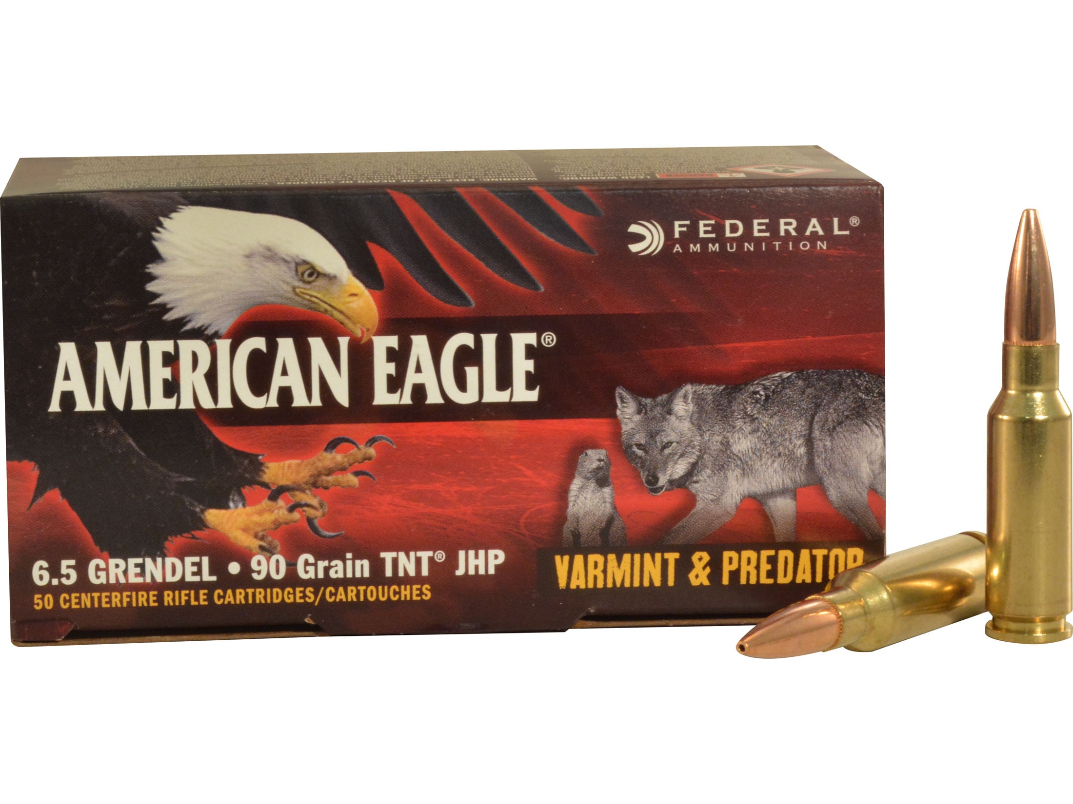Federal american eagle varmint predator ammo 6 5 grendel 90 grain