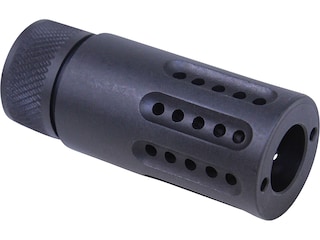 GUNTEC USA Micro Muzzle Brake with Slip Over Barrel Shroud LR-308, AR-10, SR-25 308 Winchester Black