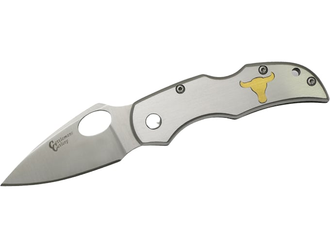 American Buffalo Knife & Tool Deuce Lockback Pocket Knife 2.5″ Drop Point 8Cr13MoV Satin Blade Stainless Steel Handle Stainless