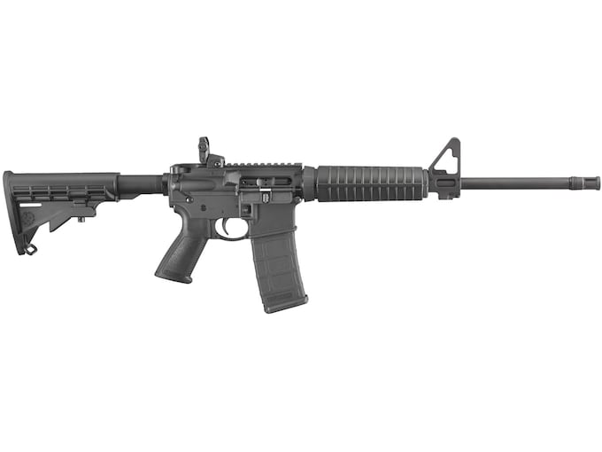 Ruger AR-556 Semi Automatic Rifle 5.56x45mm NATO 16.1" Black Threaded Barrel Black Frame Black Collapsible Stock