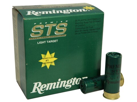 Remington Premier STS Light Target Ammunition 12 Gauge 2-3/4" 1-1/8 oz #9 Shot