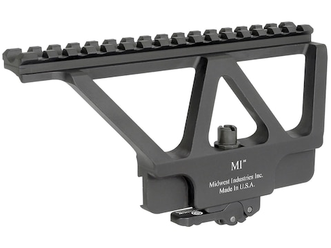 Midwest Industries Quick Detach Picatinny-Style Scope Mount AK-47, AK-74 Side Rail Matte