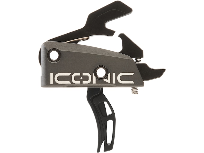 Rise Armament ICONIC AR-15, AR-10 Two Stage Trigger Curved Graphite