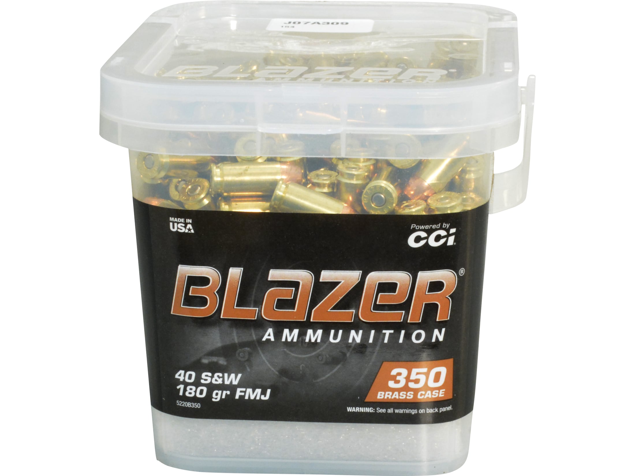 Blazer Brass 40 S&W Ammo 180 Grain Full Metal Jacket Case of 700 (2