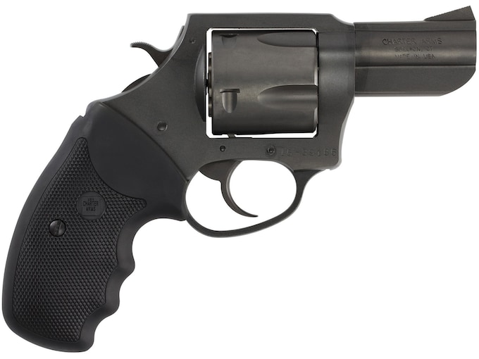Charter Arms 64520 Pitbull 45 ACP, 5 Shot 2.50″ Black Nitride Steel Barrel, Cylinder & Frame w/Black Finger Grooved Rubber Grip