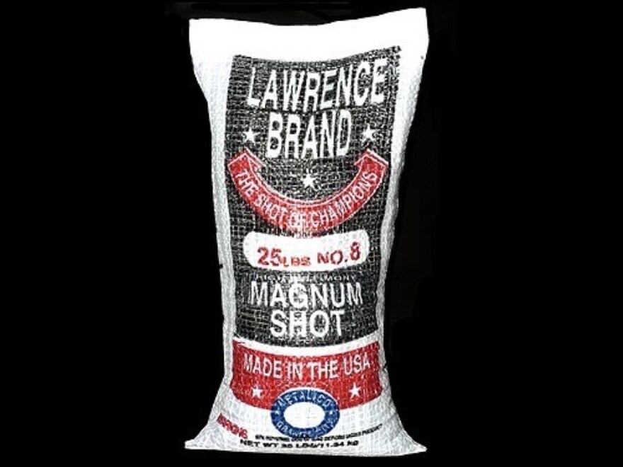 Lawrence Mag Lead Shot 8 50 lb Box Freight Included