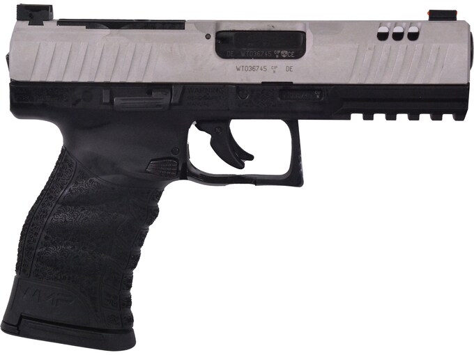 Walther WMP 22 WMR Pistol 4.5″ Barrel 15+1 Round Black Slide Black Grip Silver Frame