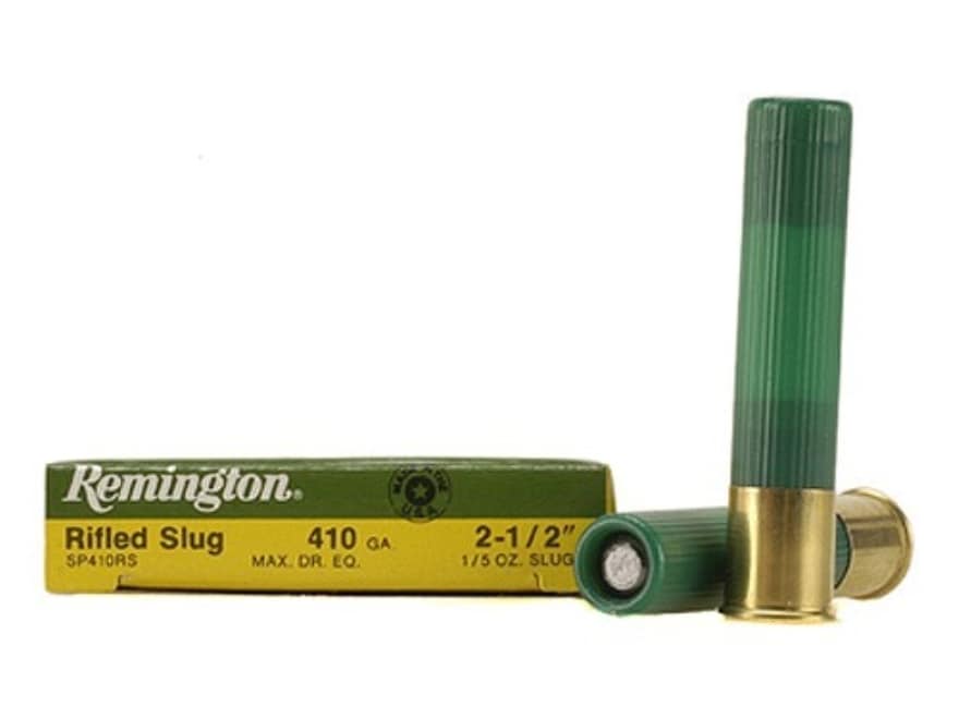 Remington Slugger Ammo 410 Bore 2-1/2 1/5oz Rifled Slug Box of 5.