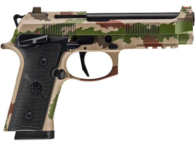 Beretta 92XI SAO Foreign Combat Series 9mm Luger Pistol 4.7″ Barrel 10+1 Round Vegetato Camo Slide Black Grip Vegetato Camo Frame