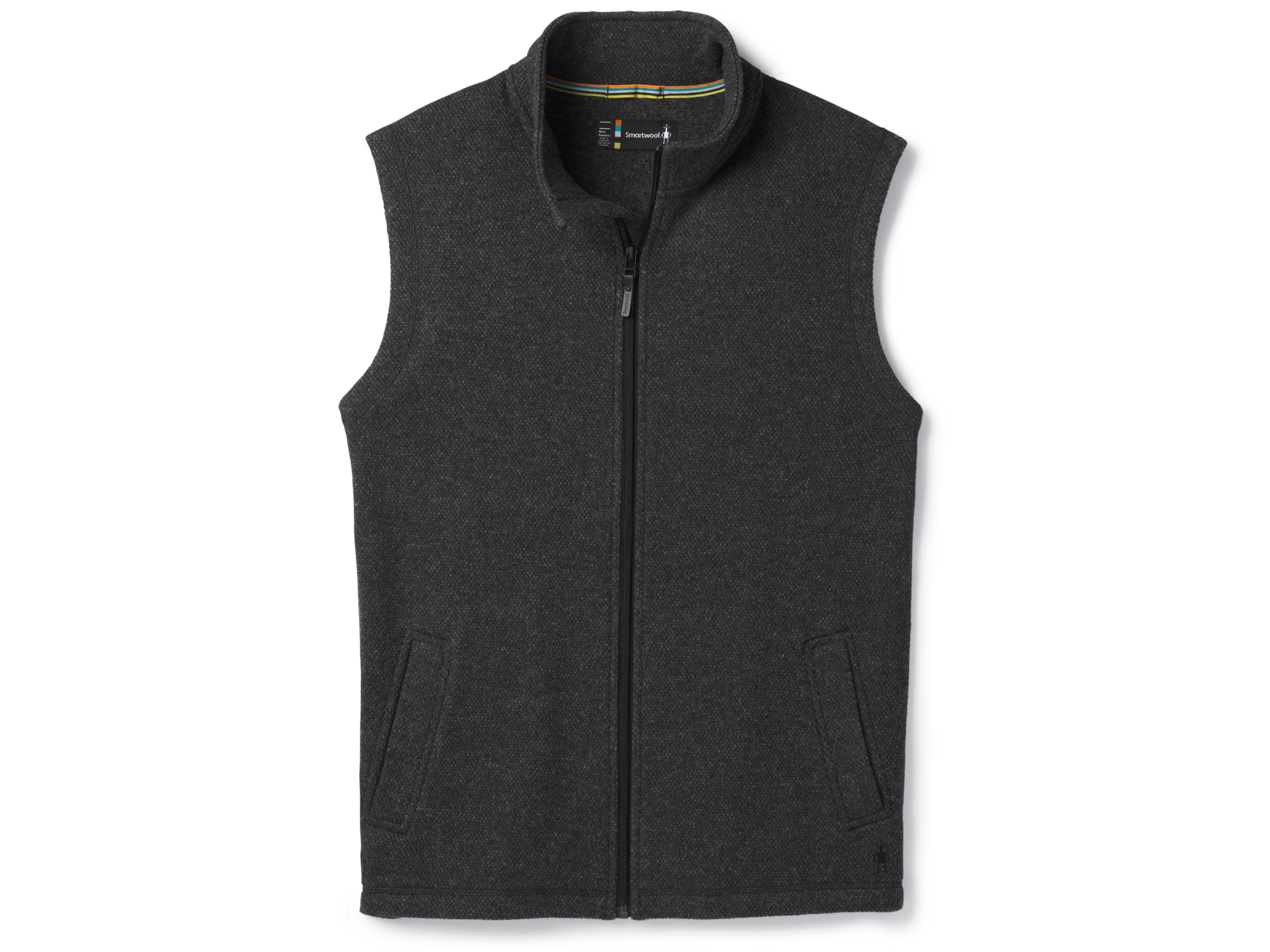 Smartwool Men's Hudson Trail Fleece Vest Polyester/Wool Dark Charcoal
