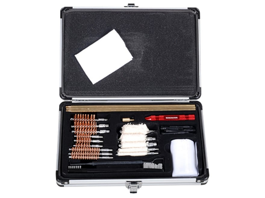 Winchester 30-Piece Universal Gun Cleaning Kit Aluminum Case