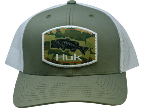 Huk Camo Bass Trucker Cap Kalamata Olive