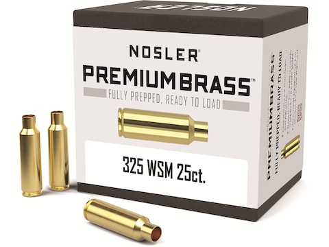 Nosler Custom Brass 325 Winchester Short Magnum (WSM) Box of 25