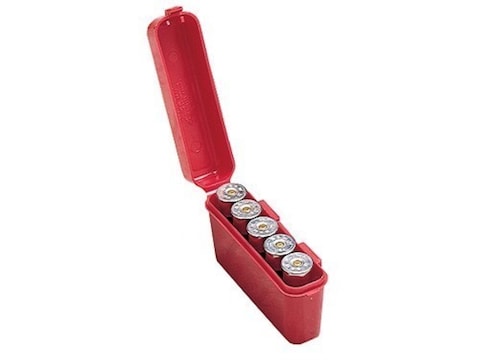 MTM Flip-Top Belt-Style Shotshell Box 12 Gauge 2-3/4", 3" 5-Round Plastic Red