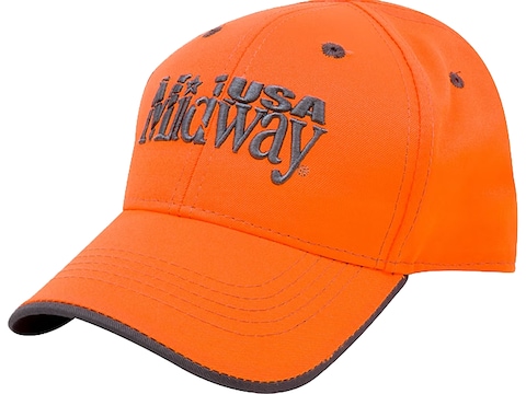 MidwayUSA Cap Blaze Orange Cool Gray