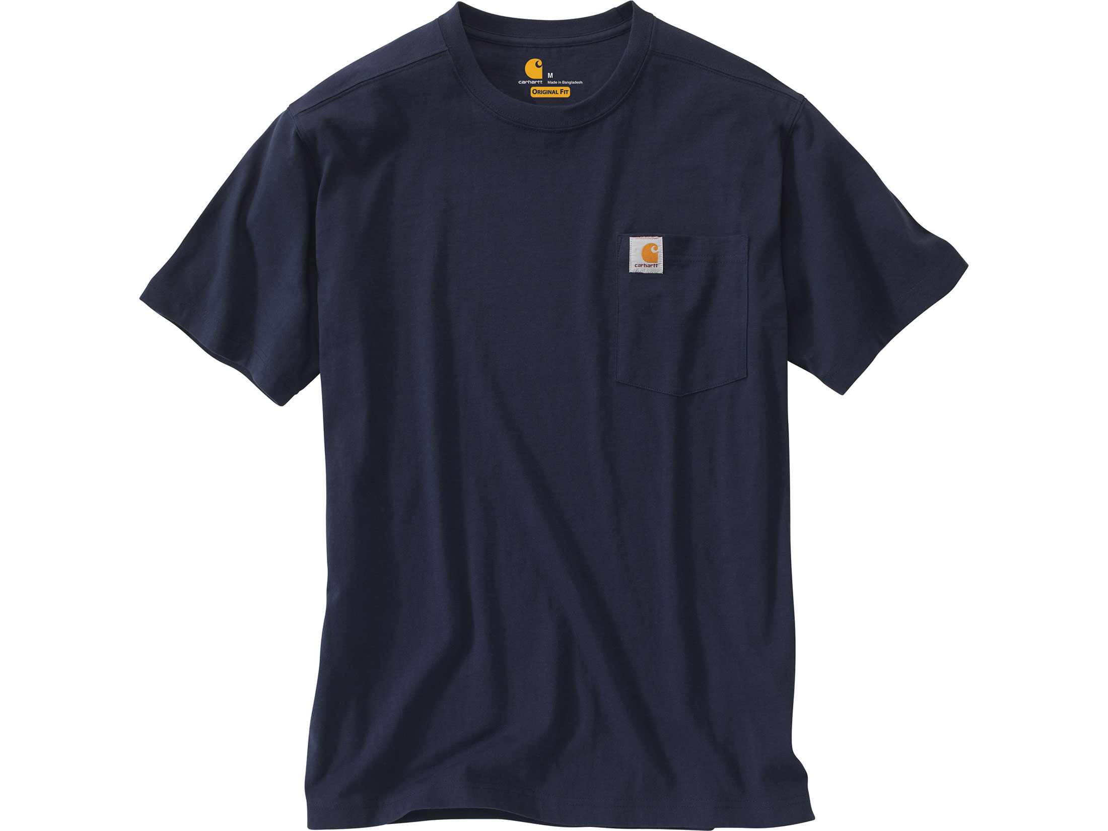 Carhartt Men's Maddock Pocket T-Shirt Short Sleeve Cotton Navy Small