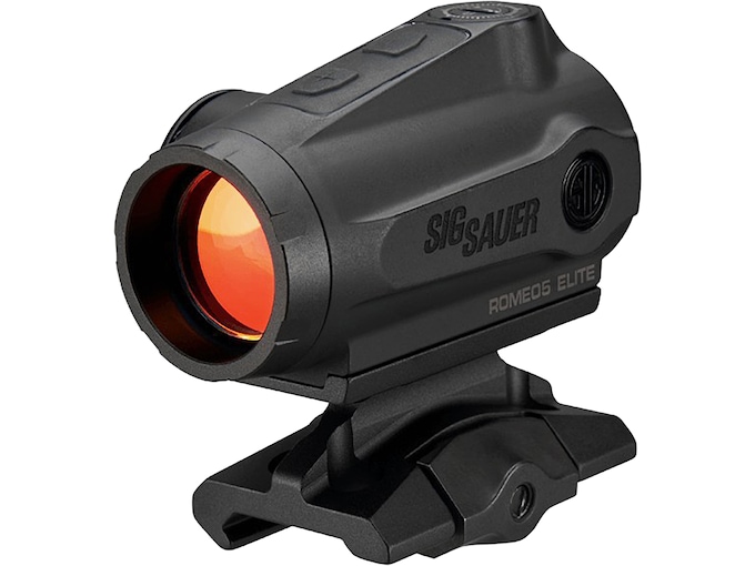 Sig Sauer Romeo5 Elite Gen II Compact Red Dot Sight Quad Ballistic Circle Dot 2.0 Red Reticle Picatinny Mount 1.41 Height Matte Black