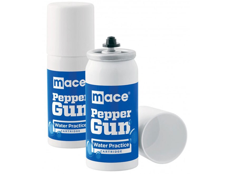 Mace Brand Pepper Gun Water Practice Cartridges 2PK