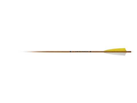 Carbon Express Heritage 90 Carbon Arrow 4 Feather Vanes Black Pack of