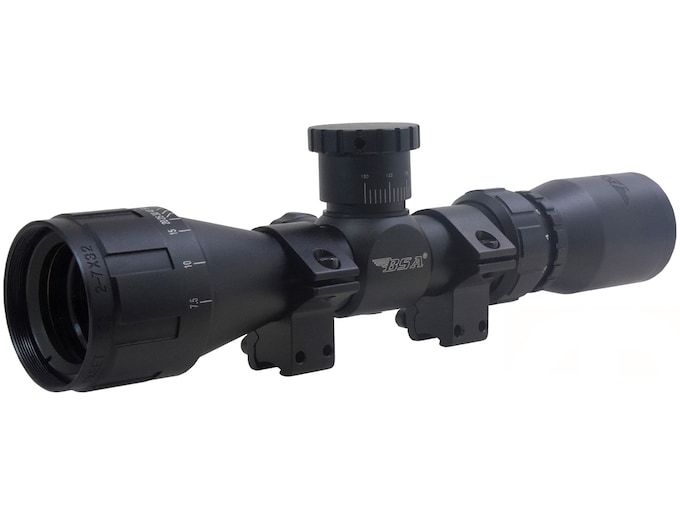 BSA Sweet .22 AO Compact Rimfire Rifle Scope 2-7x 32mm Adjustable Objective Duplex Reticle Matte Black