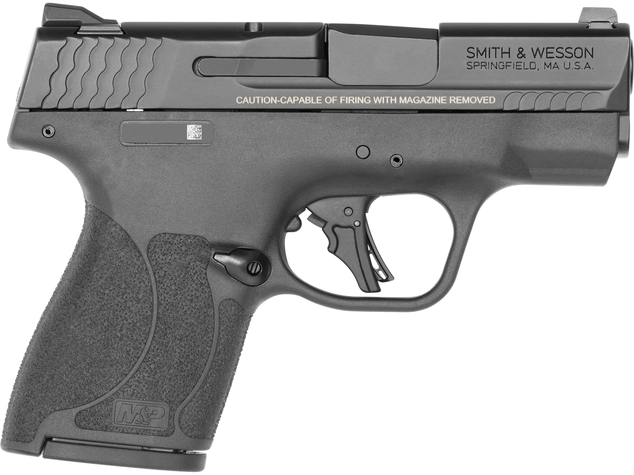 Smith & Wesson M&P 9 Shield Plus Semi-Automatic Pistol 9mm Luger 3.1" Barrel 10-Round Armornite Black with Thumb Safety