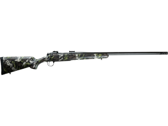 Christensen Arms Ridgeline FFT Bolt Action Rifle 300 Winchester Magnum 26" Carbon Fiber Threaded Barrel Black Cerakote Frame Green/Bronze Field Stock